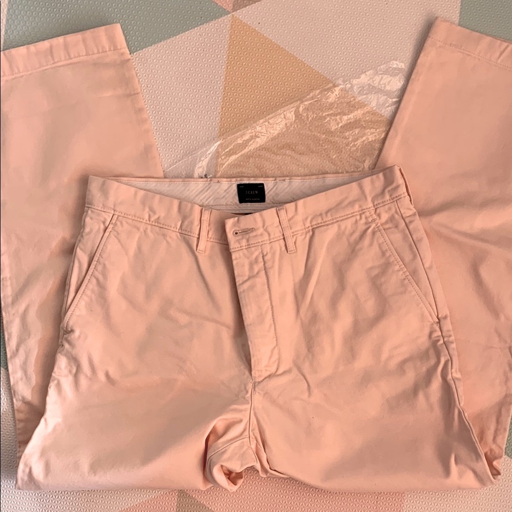 J. Crew Men's Peach Classic Relaxed fit Chino Pants